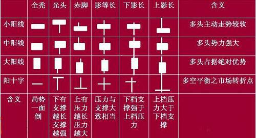 阳线具有的基本种类